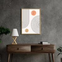 Abstract Geometry – Sleek Modern Art with Simple Shapes Framed Art