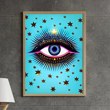 All Seeing Eye Wall Art – Framed Spiritual Decor