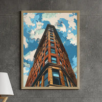 Architectural Dreams – Abstract Building Framed Art Piece