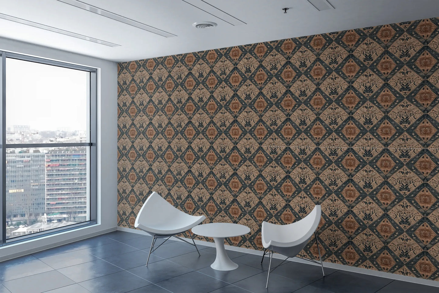 Bamboo Bliss Indian Woodblock Wallpaper Roll - Serene Wall Treatment