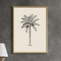 Beautiful Palm Tree Printable – Framed Coastal Wall Decor