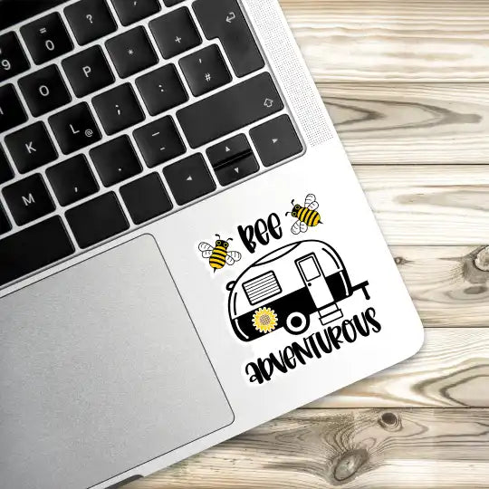 Bee Adventurous Laptop Stickers and Gadgets Stickers