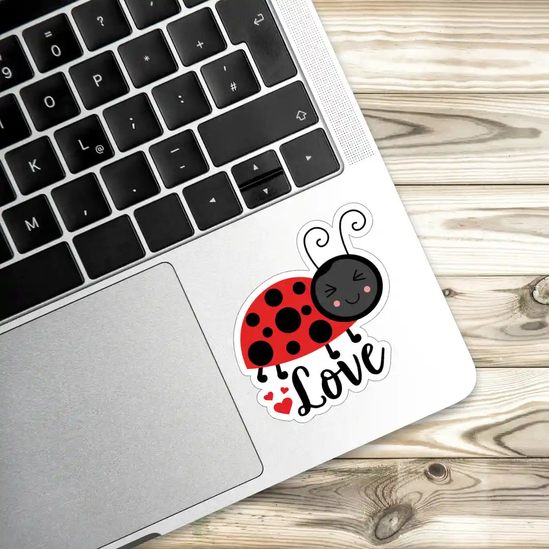 Beetle Beauty Charming Bug Love Laptop Stickers and Gadgets Stickers