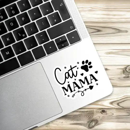 Cat Mama Laptop Stickers and Gadgets Stickers