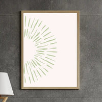 Charming Moss Green Sunshine Design – Framed Greenery Wall Decor Theme Category: Others