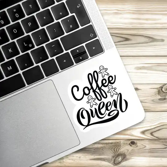 Coffee Queen Laptop Stickers and Gadgets Stickers