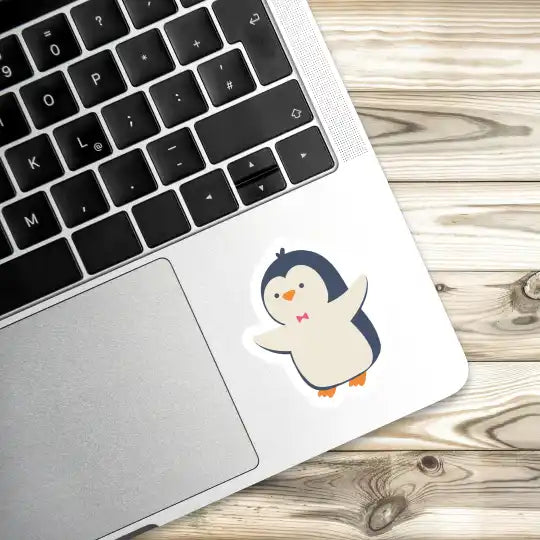 Cute Penguin Laptop Stickers And Gadget Stickers