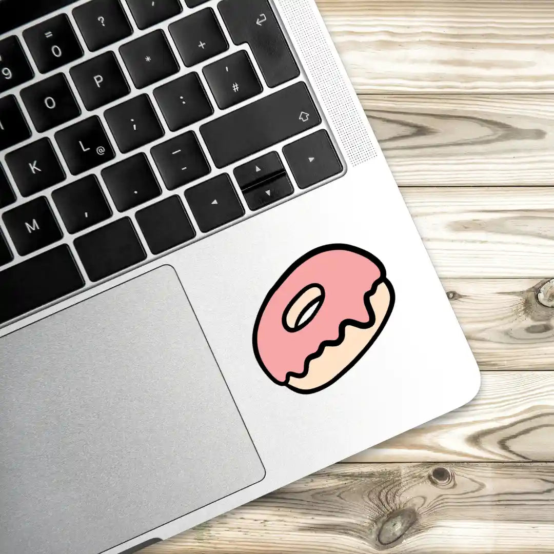 Doughnut Delight Fun Donut Laptop Stickers and Gadgets Stickers