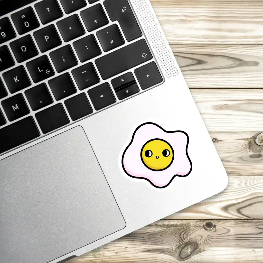 Egg-cellent Style Fun Omelet Laptop Stickers and Gadgets Stickers