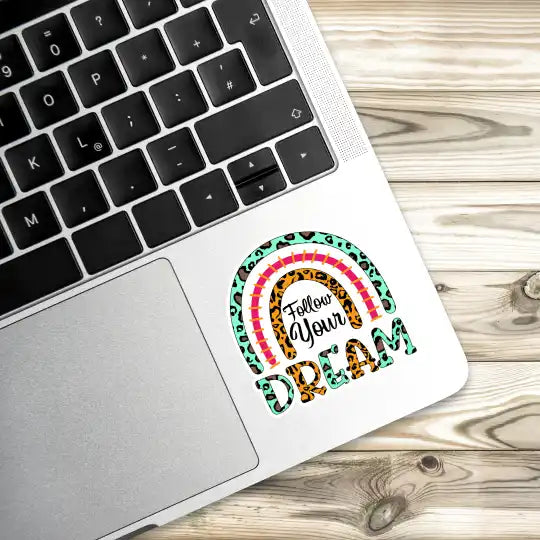 Follow Your Dream Boho Motivation Laptop Stickers and Gadget Stickers