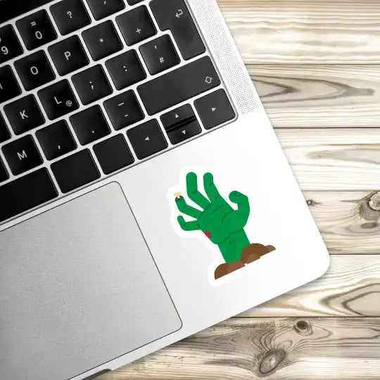 Green Hands Laptop Stickers and Gadget Stickers