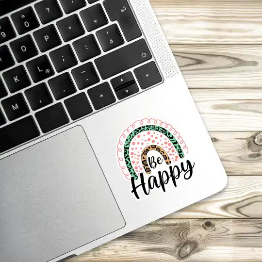 Happy Boho Motivation Laptop Stickers and Gadget Stickers