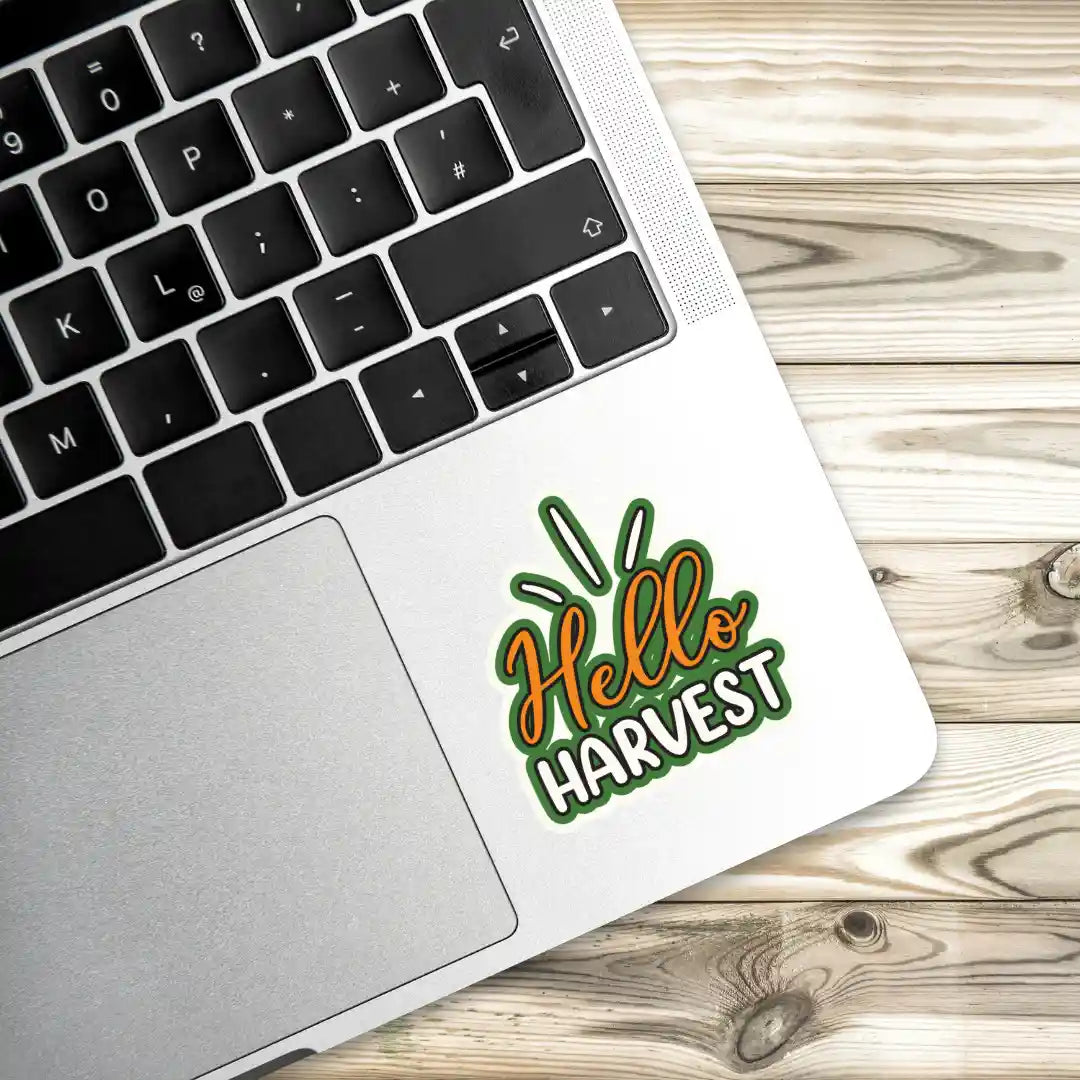 Hello Harvest Laptop Stickers and Gadgets Stickers