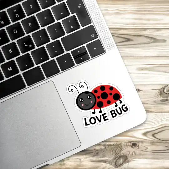 Love Bug Laptop Stickers and Gadgets Stickers