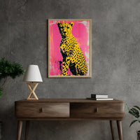 Majestic Cheetah Framed Wall Art – Elegant Wildlife Decor