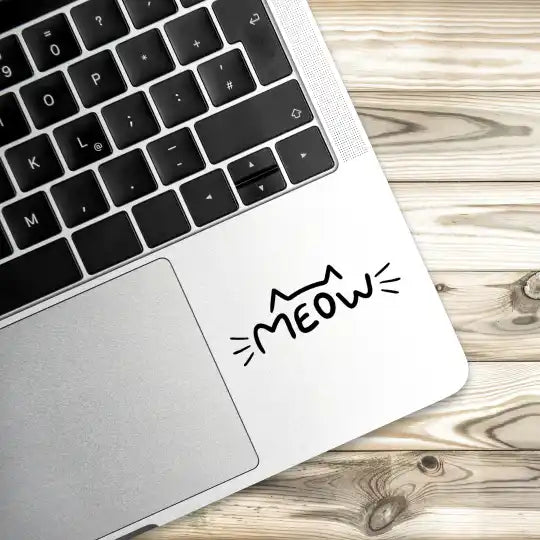 Meow Laptop Stickers and Gadgets Stickers