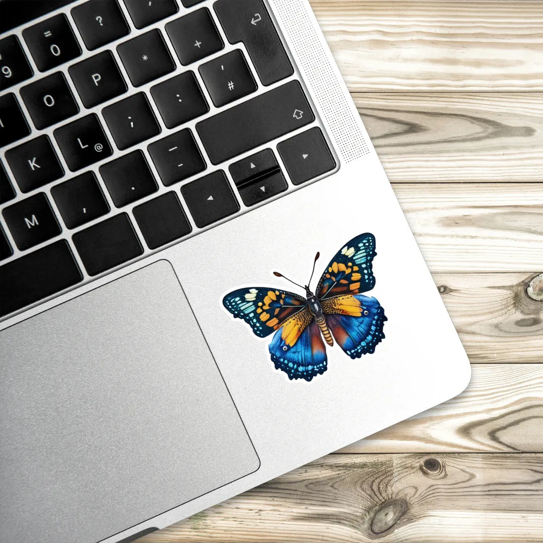 Nature's Grace Vibrant Butterflies Laptop Stickers and Gadgets Stickers