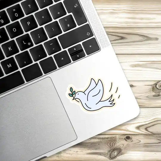 Peace Message Laptop Stickers and Gadget Stickers