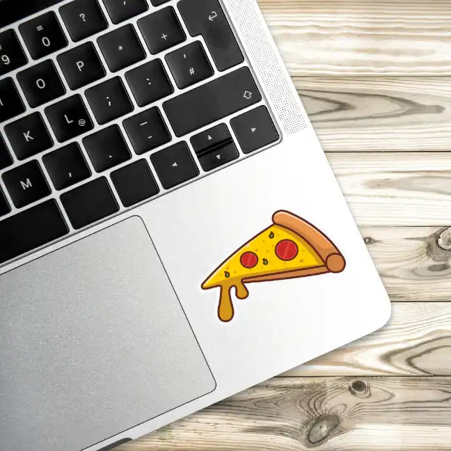 Pizza Slice Laptop Stickers and Gadgets Stickers