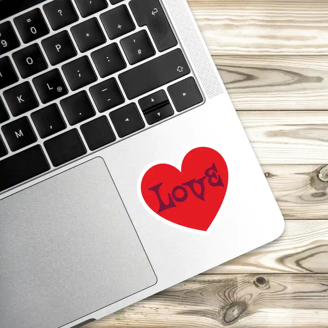 Romantic Vibes Adorable Love Laptop Stickers and Gadgets Stickers