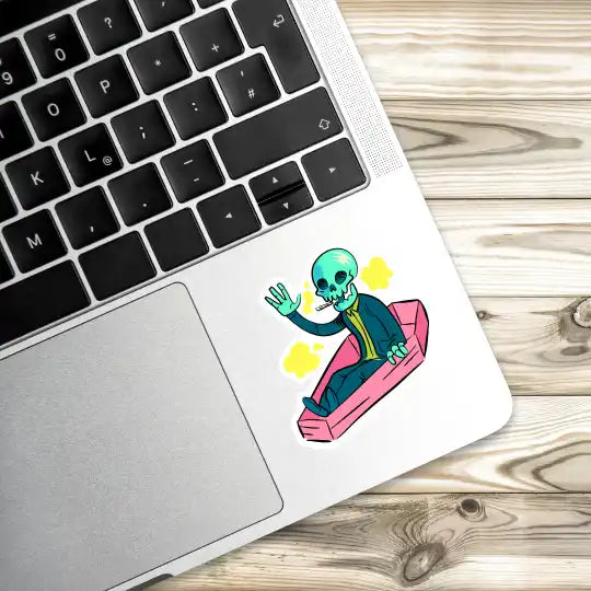 Skeleton Laptop Stickers And Gadget Stickers