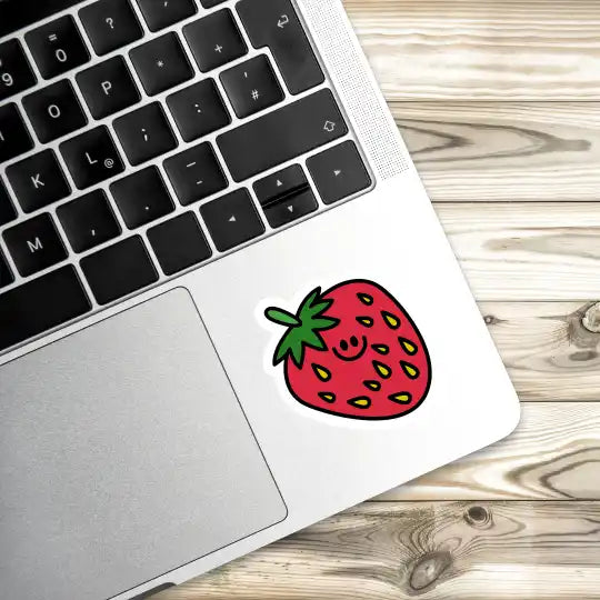 Strawberry Laptop Stickers And Gadget Stickers