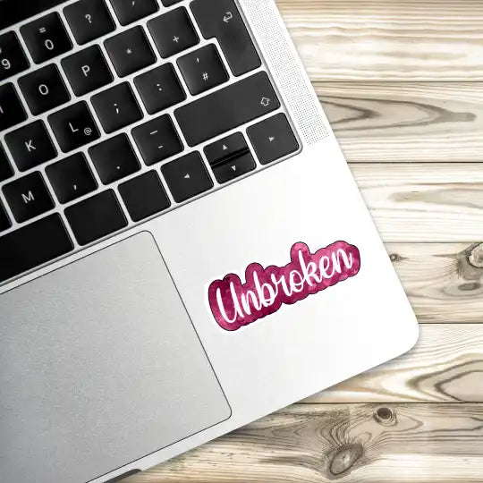 Unbroken Laptop Stickers and Gadgets Stickers