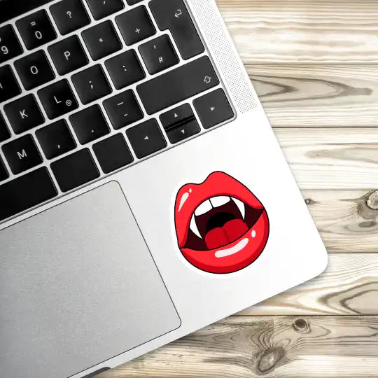 Vampire lips Laptop Stickers And Gadget Stickers