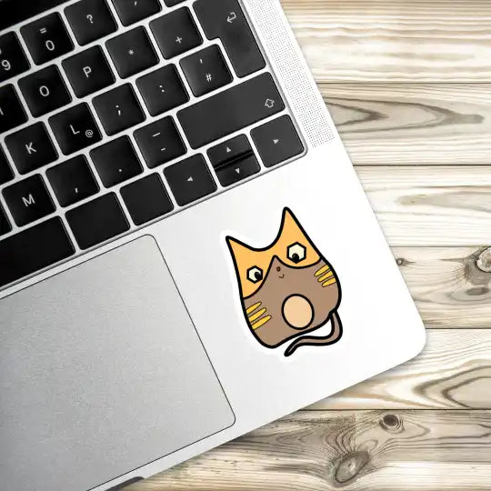 Whisker Wonders Charming Cat Laptop Stickers and Gadgets Stickers